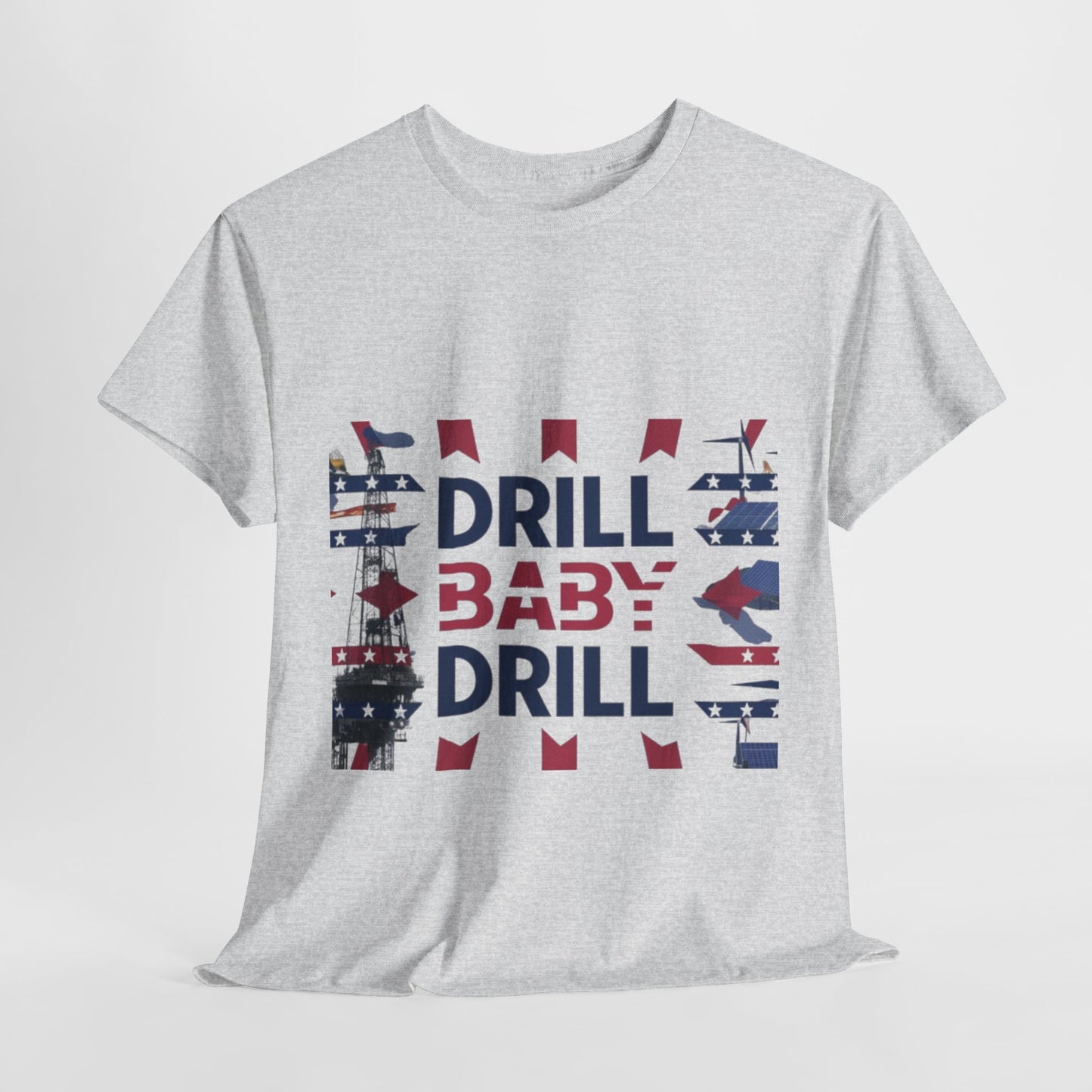 Drill Baby Drill Red & Blue Tee