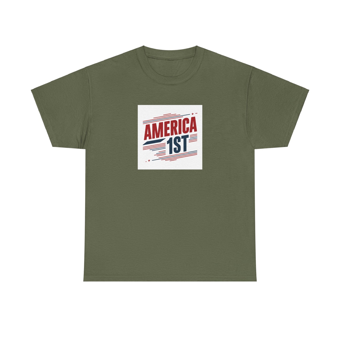 America Fist Striped Tee