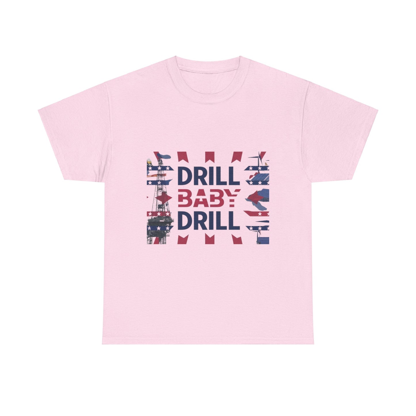 Drill Baby Drill Red & Blue Tee