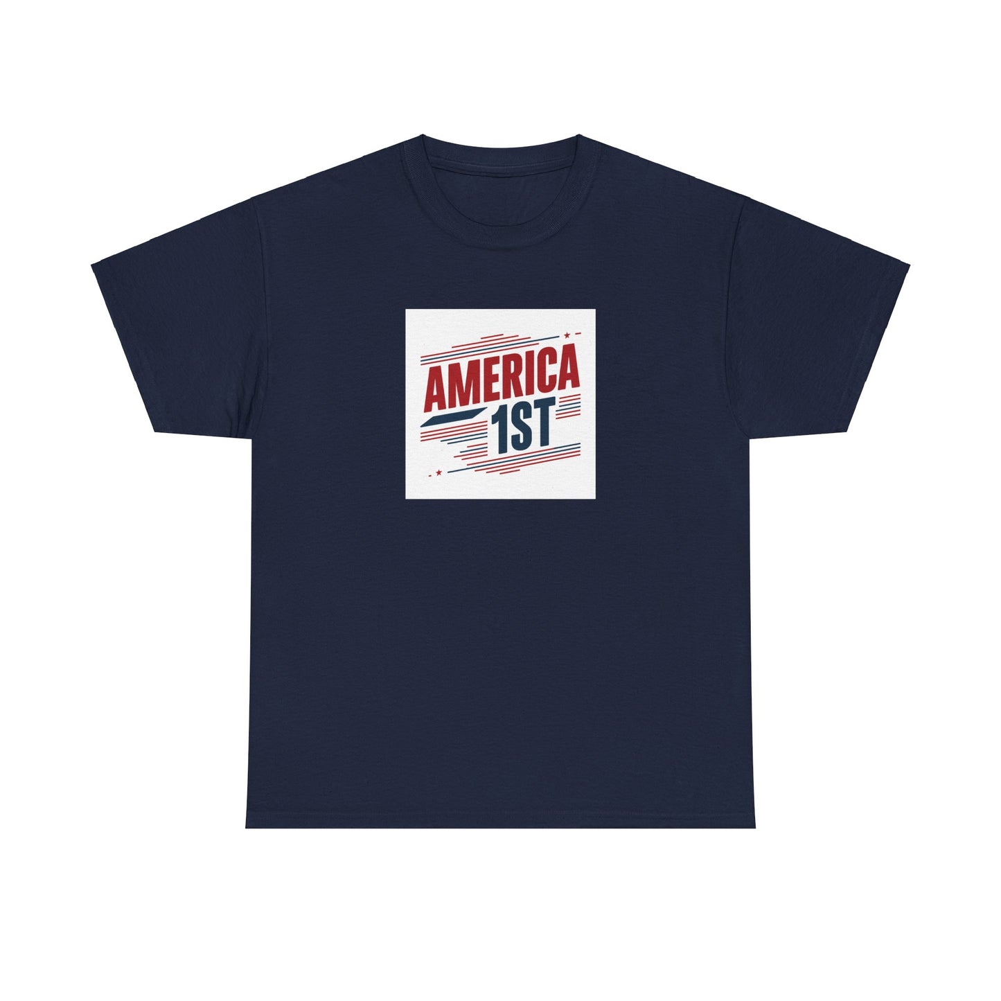 America Fist Striped Tee