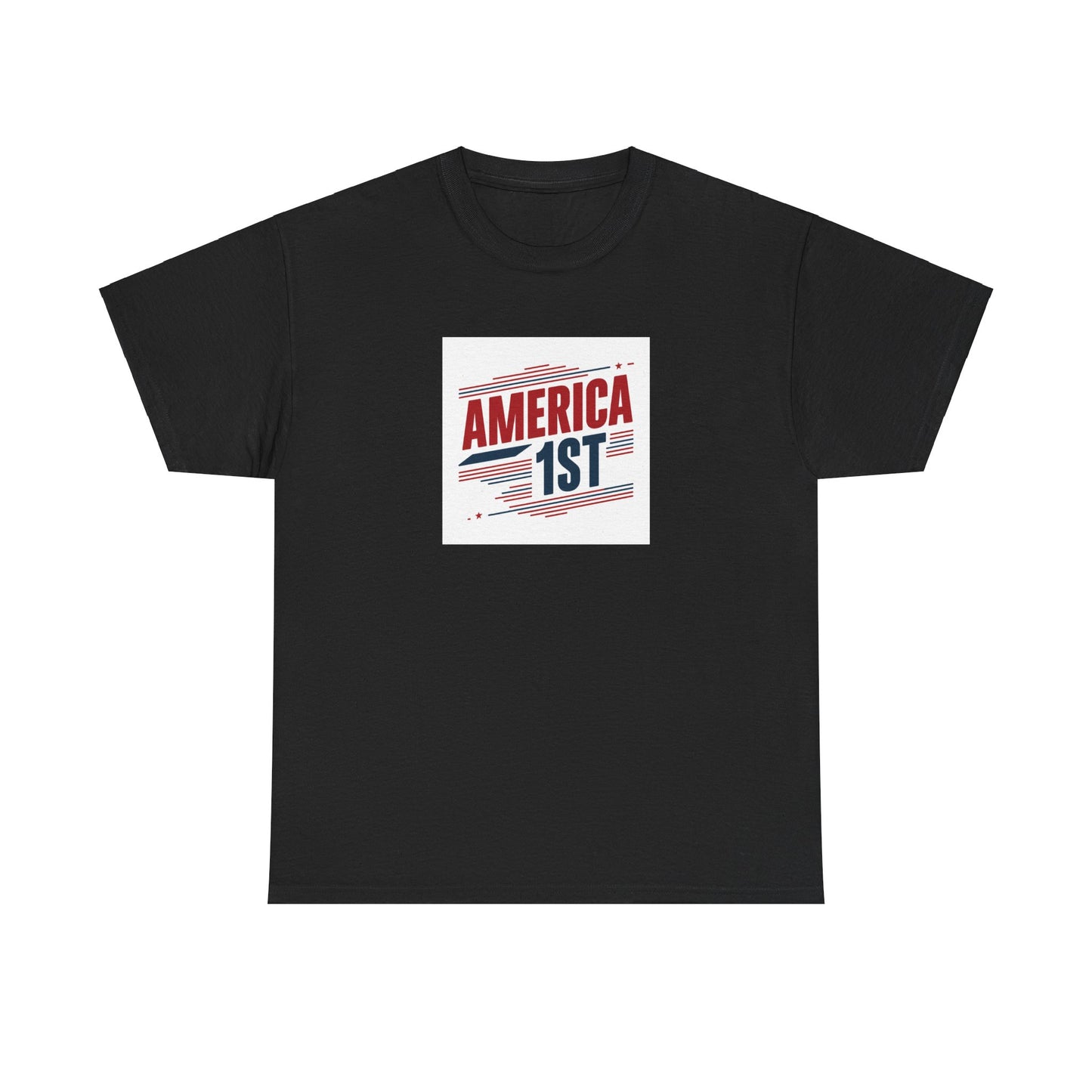 America Fist Striped Tee