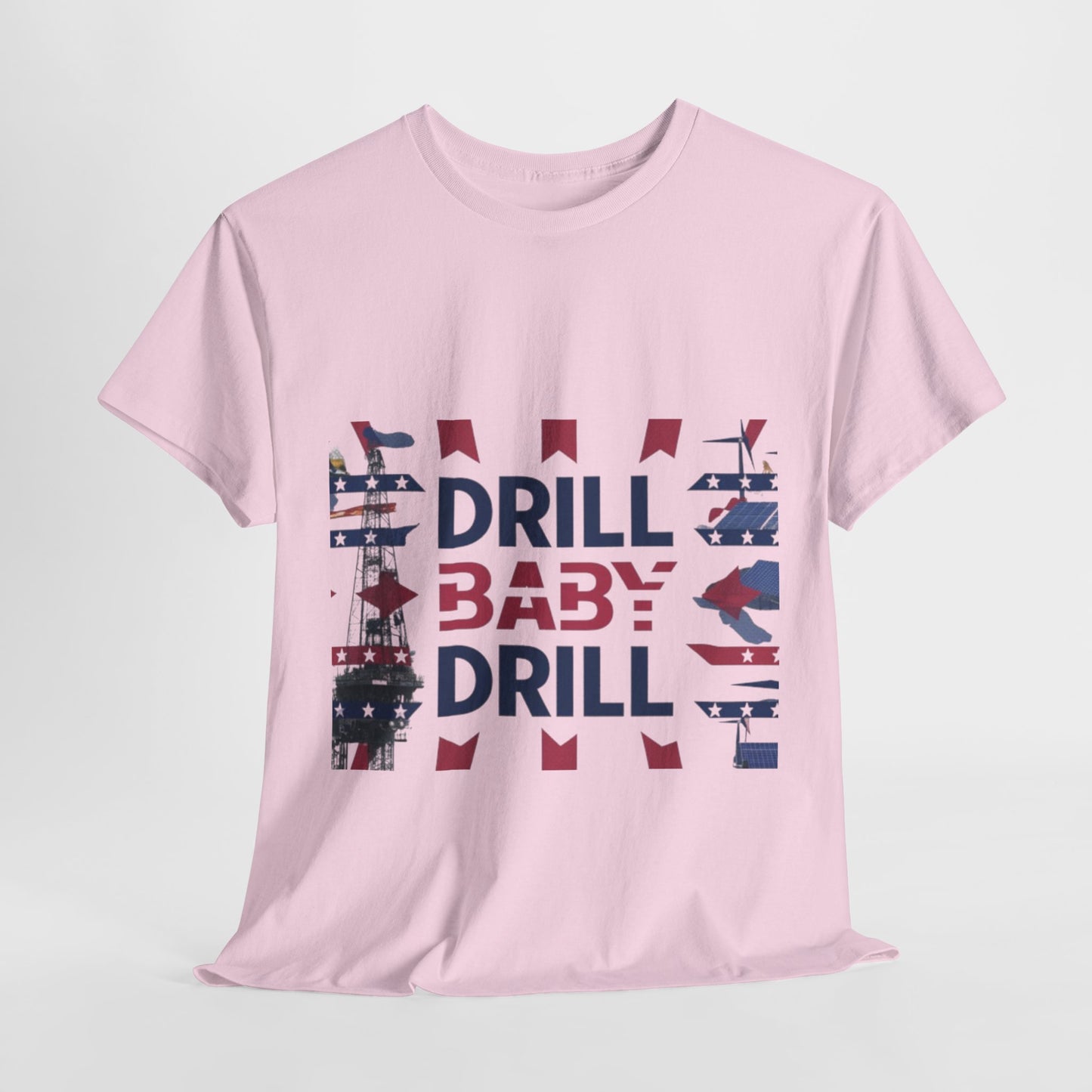 Drill Baby Drill Red & Blue Tee