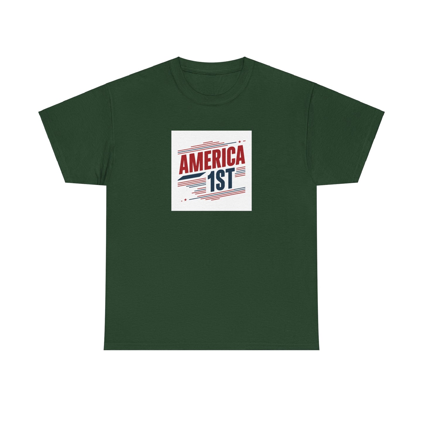 America Fist Striped Tee