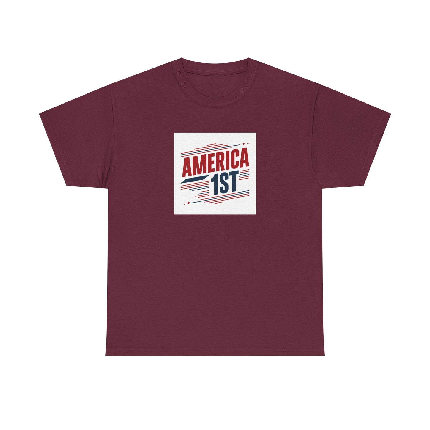 America Fist Striped Tee