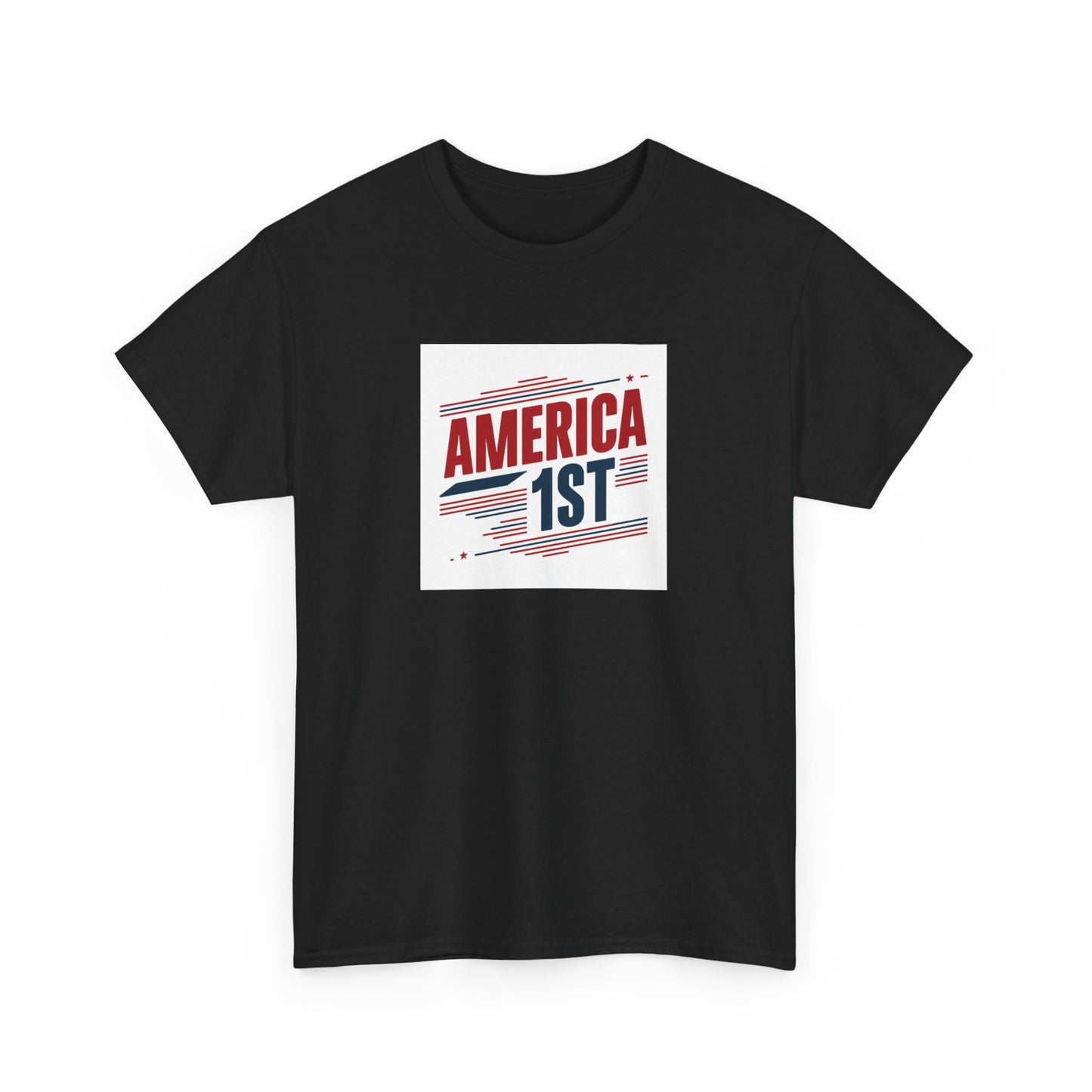 America Fist Striped Tee